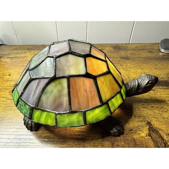 Tiffany Style Turtle Single Bulb Light - Picture 2 of 11